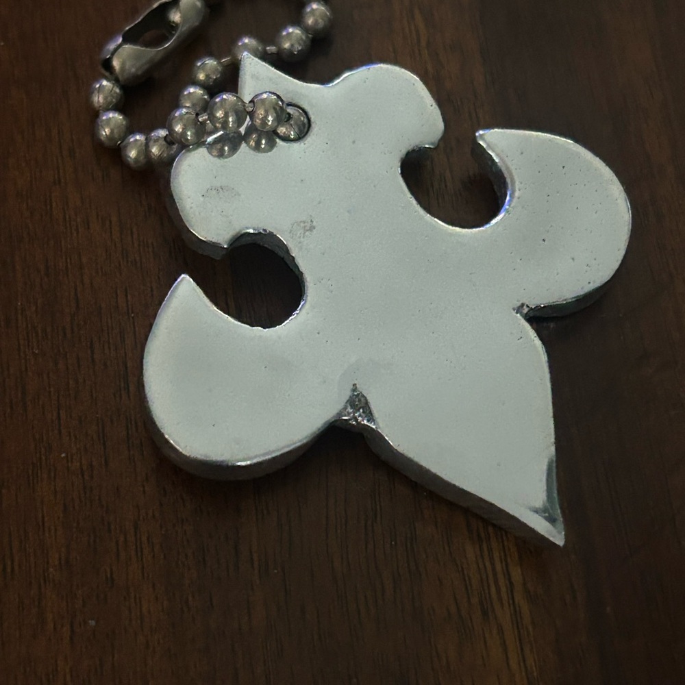 Silver key chain